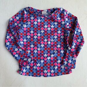 GAP Heart Pattern Toddler Swim Rash Guard Top
